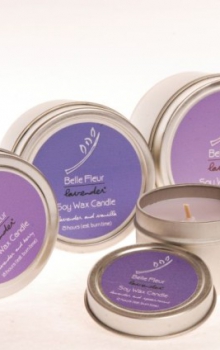15 BELLE FLEUR LAVENDER SOY WAX CANDLES